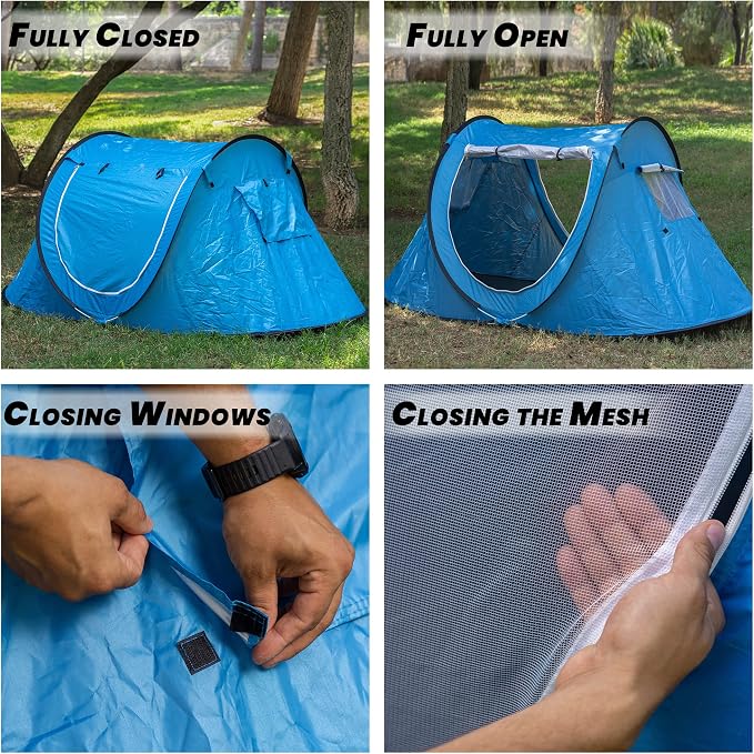blue tent