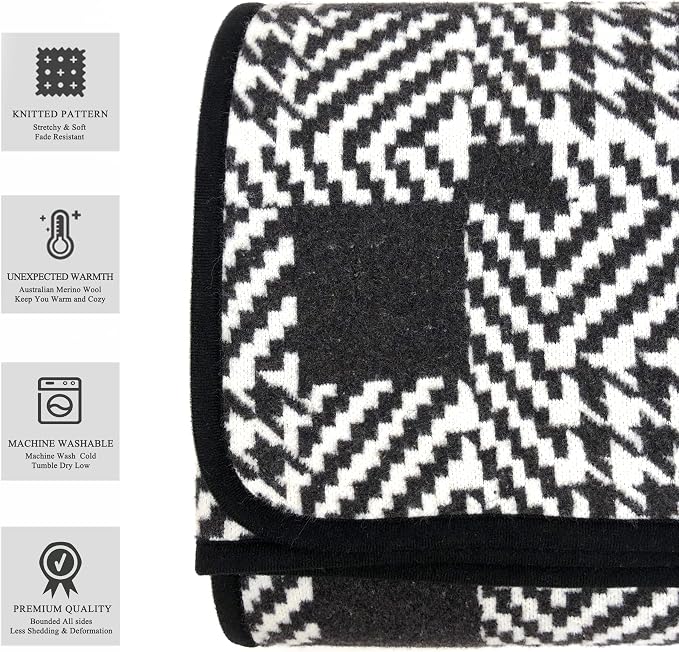 Houndstooth Black