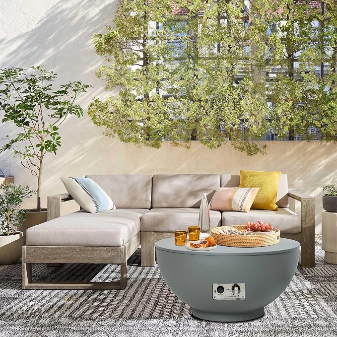 Gray Fire Bowl