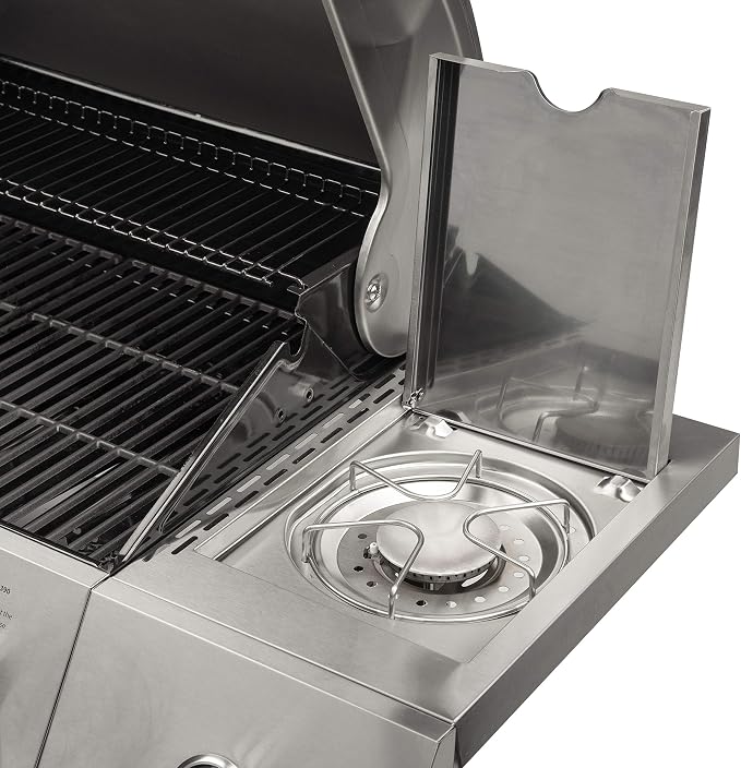 Five Burner Full-Size Gas Grill with Twist-to-Start Ignition