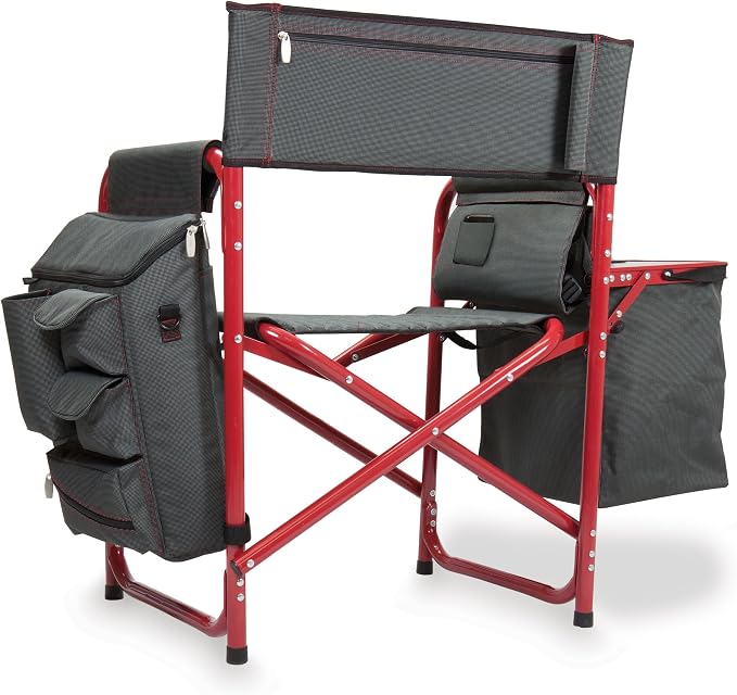 Dark Gray With Red Accents