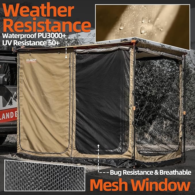 Silver Coating, Awning Room for 6.6*8.2ft Roof
