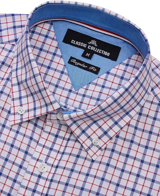 Navy Red Plaid
