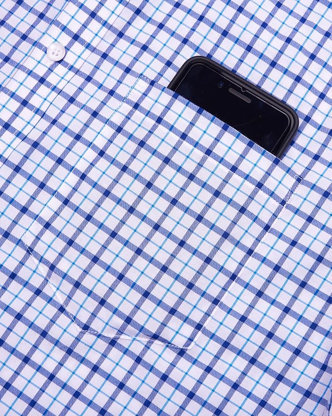Navy Red Small Plaid