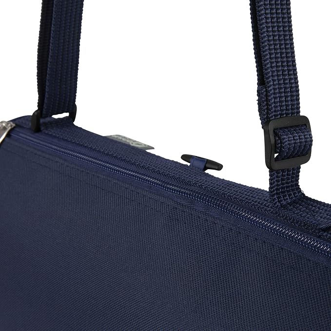Blue Stripe Pattern With Navy Flap