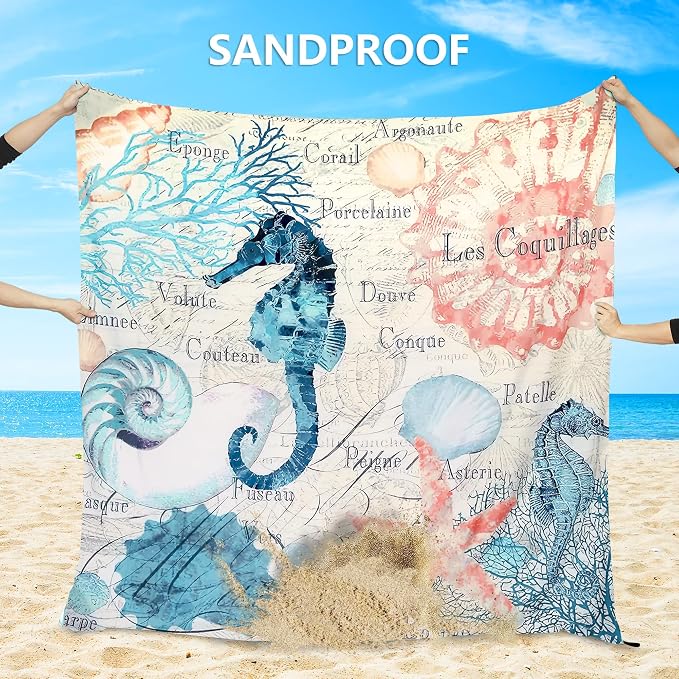Blue - Vintage Seahorse