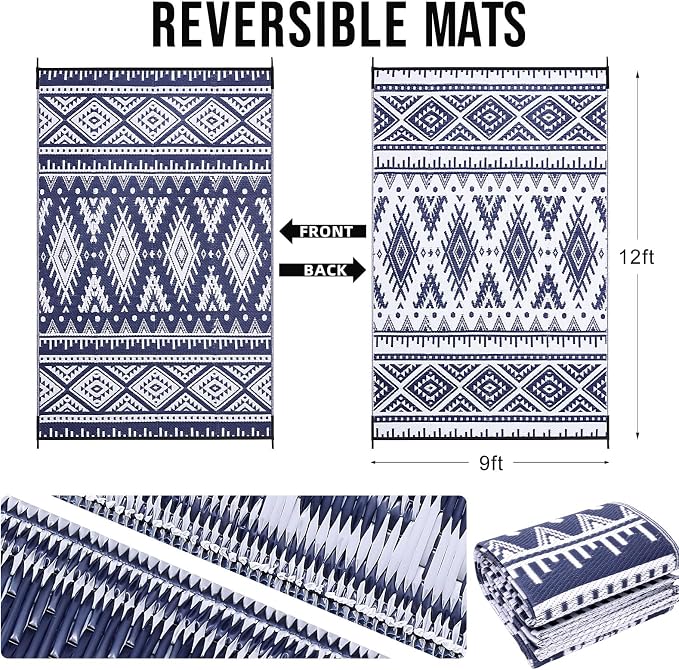 Navy Blue & White
