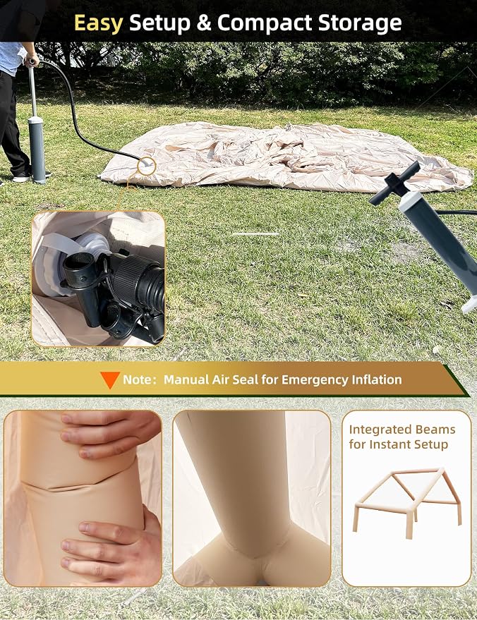 6.3P-Tent Inflatable BeigeUS