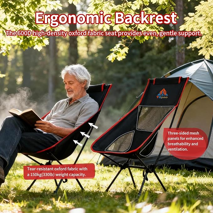 High Backrest, Black and Red