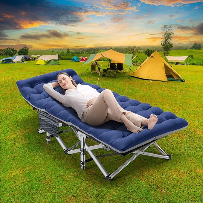 Blue Cot Blue Pad