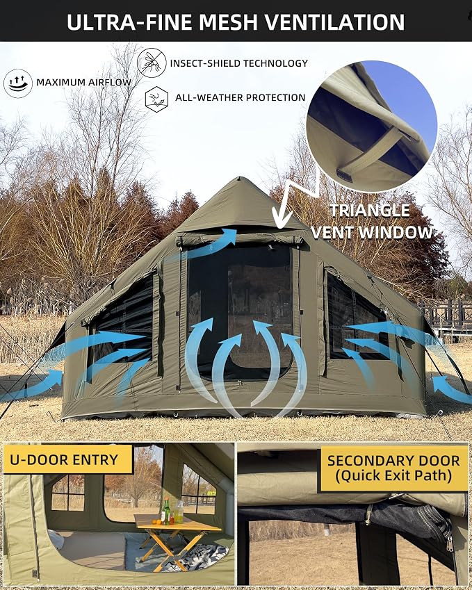 6.3P-Tent Inflatable GreenUS