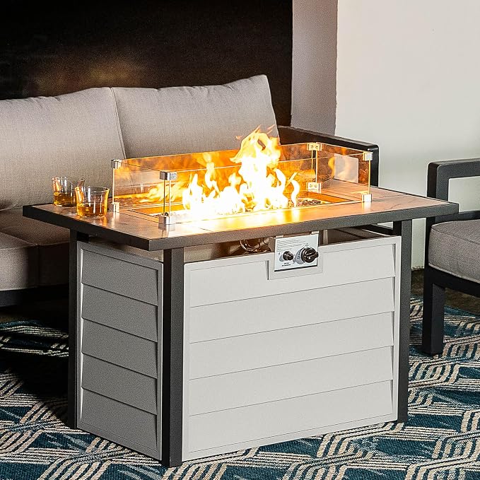 Ivory White Marble-Textured Glass