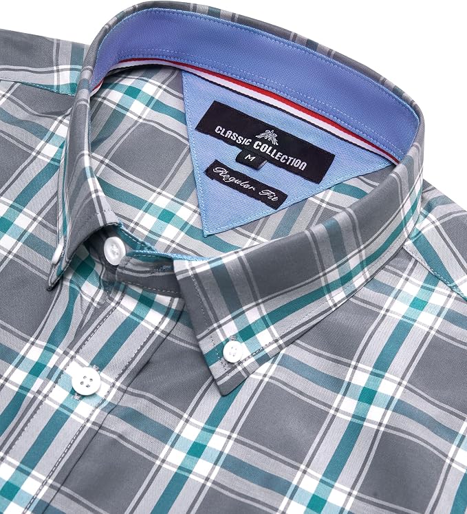 Grey Green Plaid