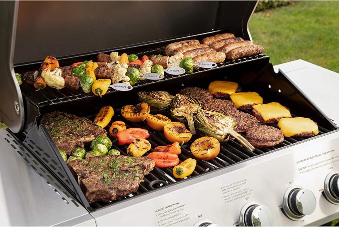 Five Burner Full-Size Gas Grill with Twist-to-Start Ignition