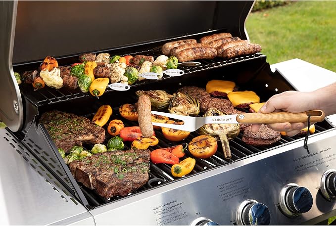 Five Burner Full-Size Gas Grill with Twist-to-Start Ignition