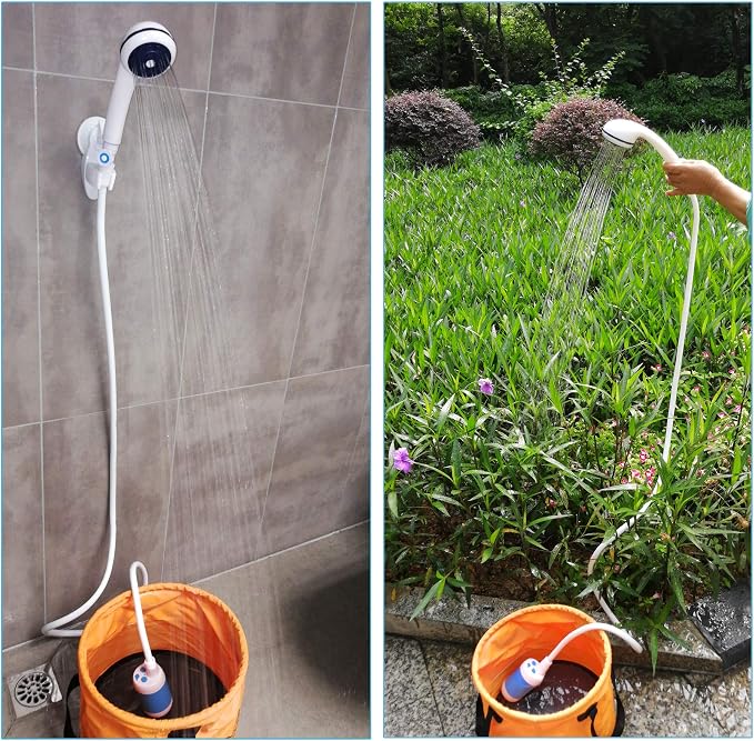 Blue Shower with Valve