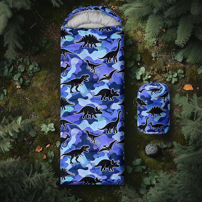 Blue Camo Dinosaur