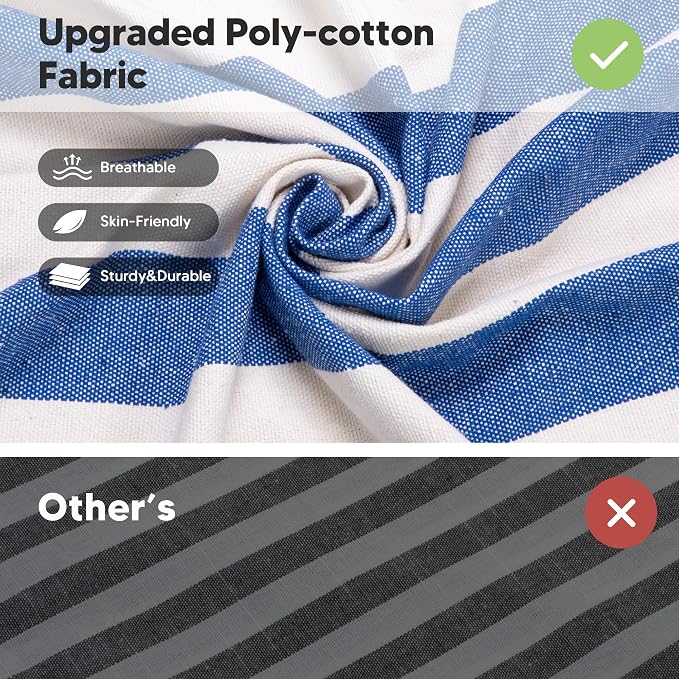Blue & White Stripes