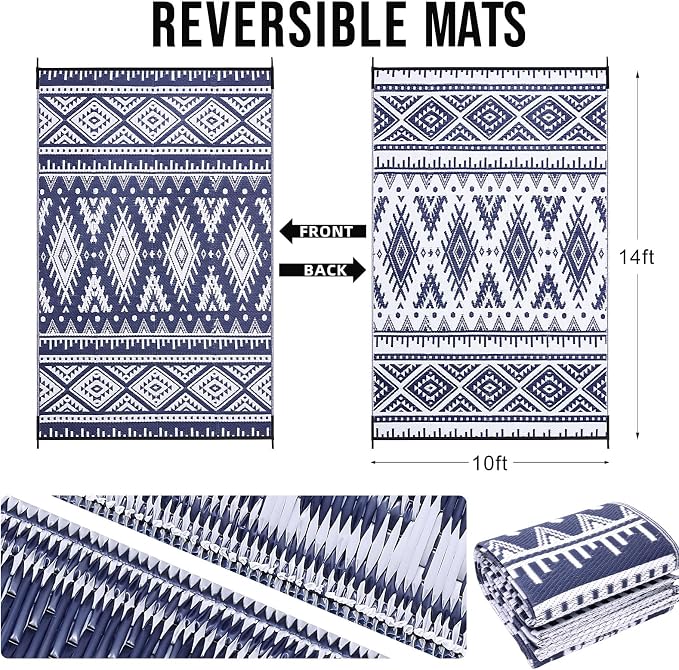 Navy Blue & White