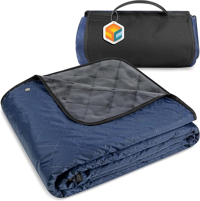 Navy Blue/Grey Fleece