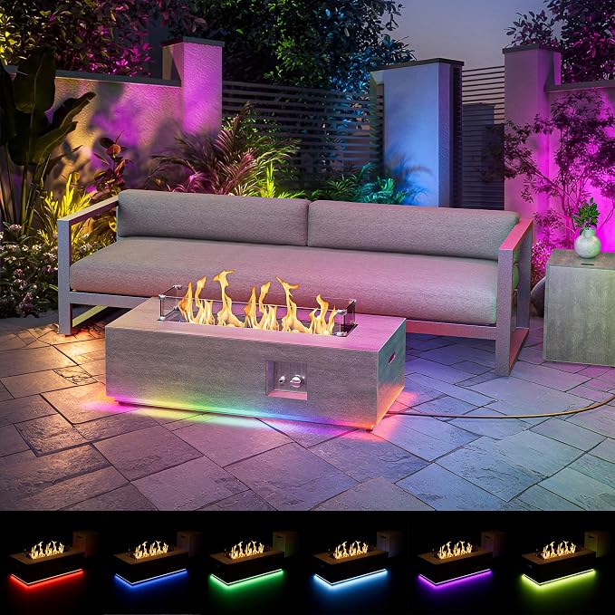 Gray - 42'' w RGB LED