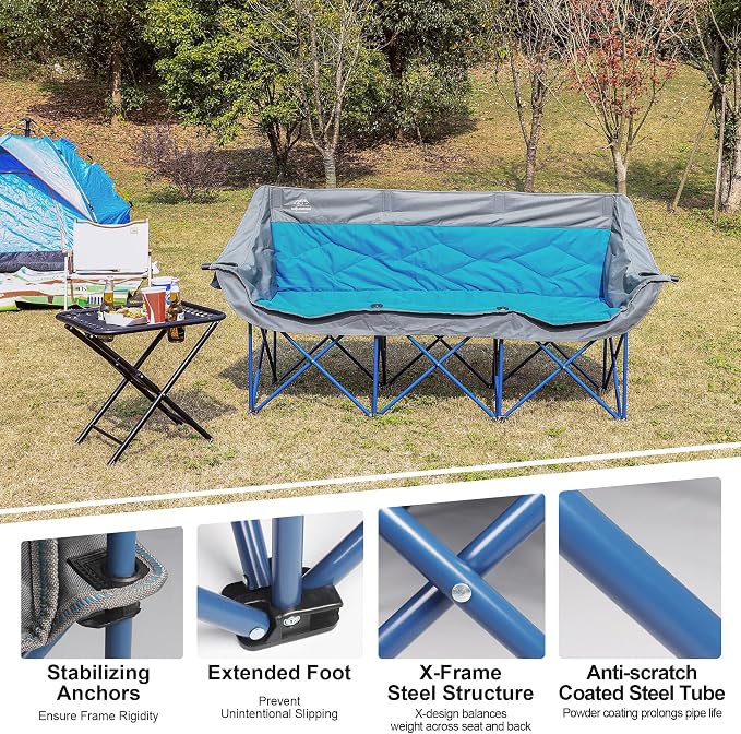 Blue & Grey-3 Person