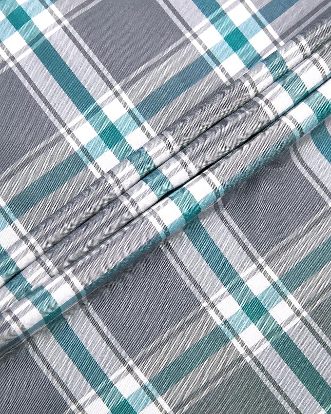 Grey Green Plaid