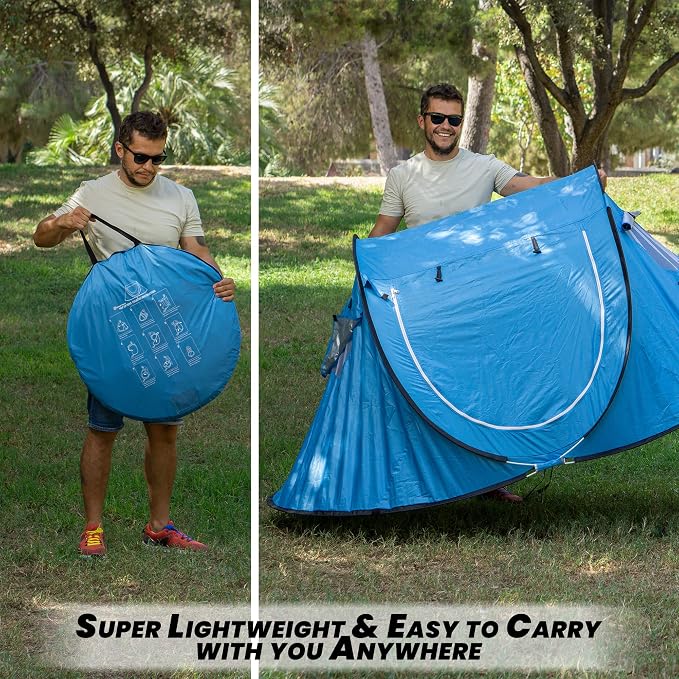 blue tent