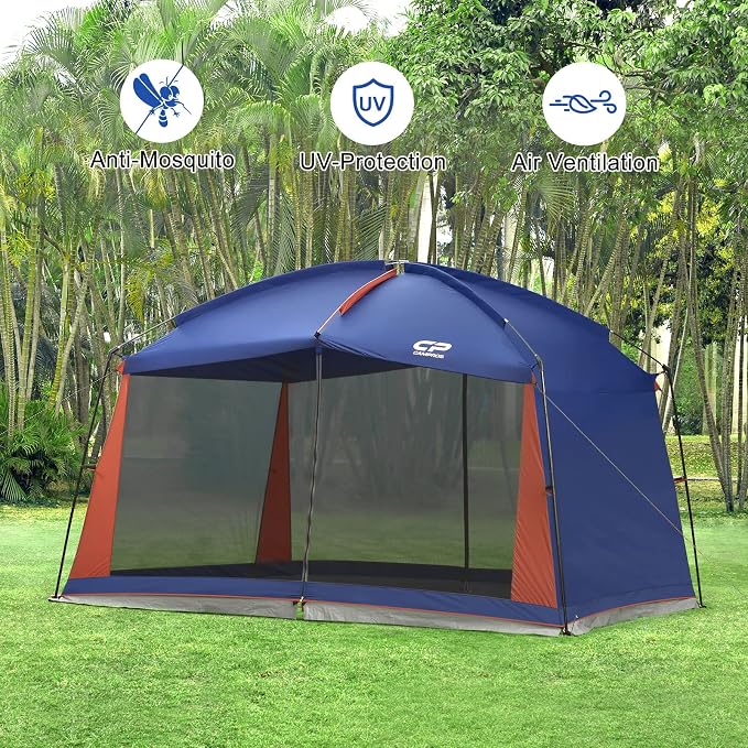 Blue Fixed Side Wall & 12'x10'