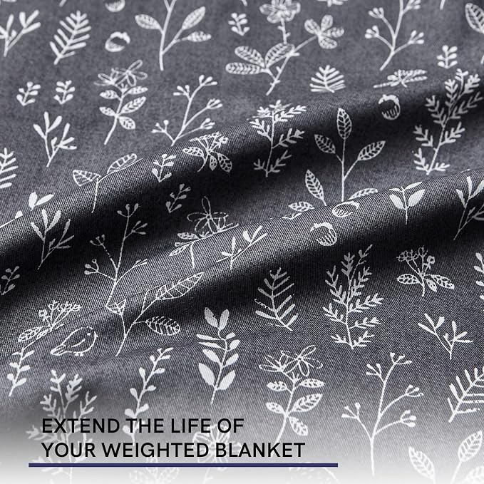Cotton Removable Cover Plant/Grey