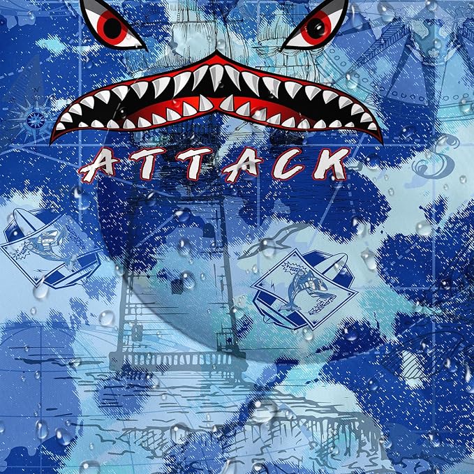 Blue Camouflage Shark