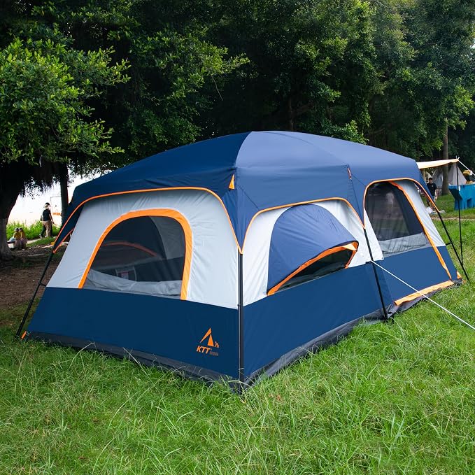 Dark Blue-12 Person-2 Bay Windows