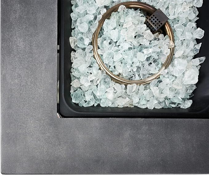 Black, White Fireglass