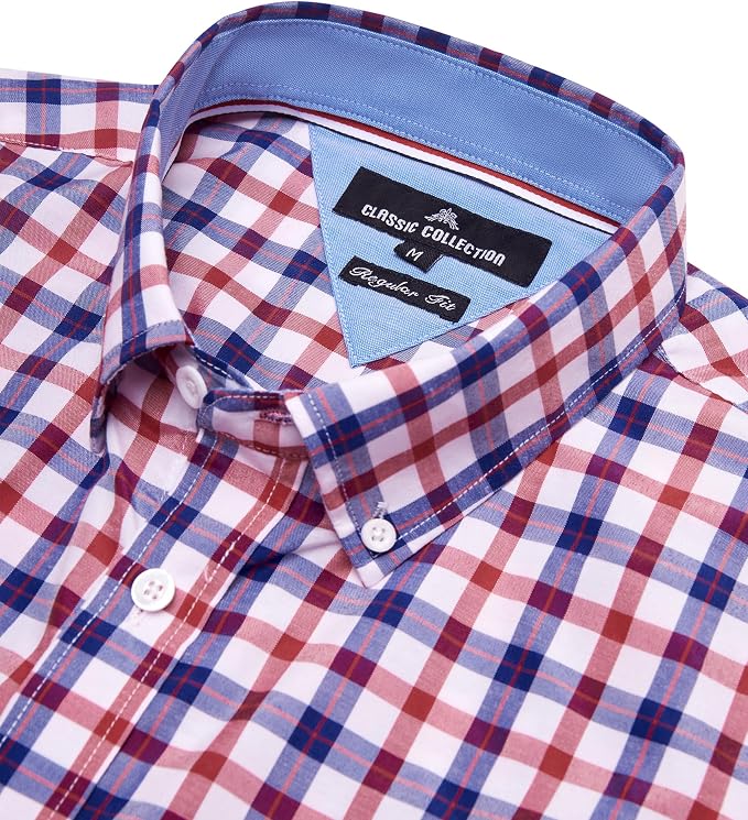 Red Navy Check