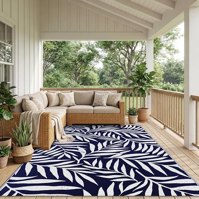 Navy Blue & White