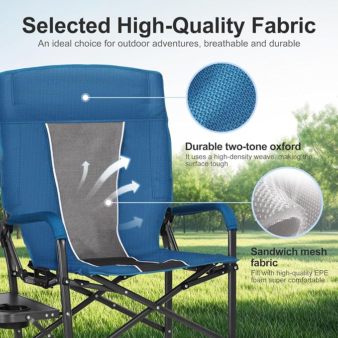 Navy-reclining Director Chair