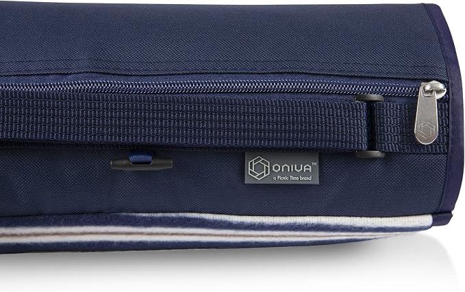 Blue Stripe Pattern With Navy Flap