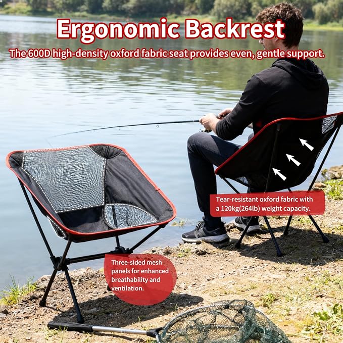 Low Backrest, Black and Red