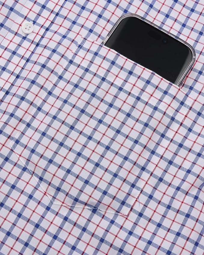Navy Red Plaid