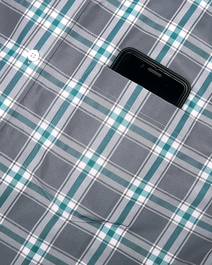 Grey Green Plaid